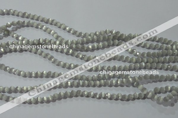 CCT302 15 inches 4mm faceted round cats eye beads wholesale