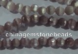 CCT312 15 inches 4mm faceted round cats eye beads wholesale