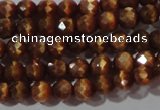 CCT319 15 inches 4mm faceted round cats eye beads wholesale