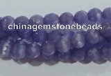 CCT322 15 inches 4mm faceted round cats eye beads wholesale