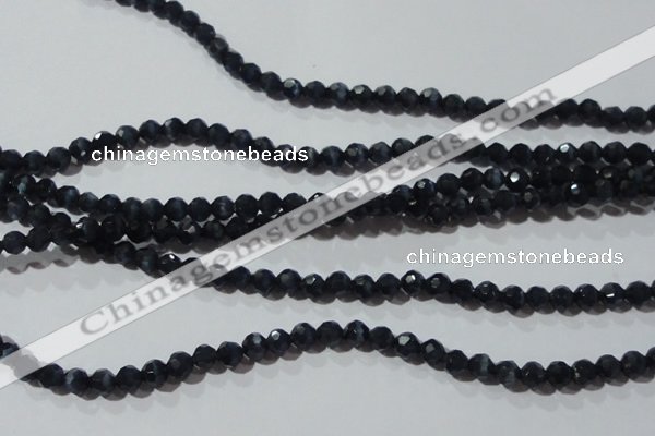 CCT329 15 inches 4mm faceted round cats eye beads wholesale