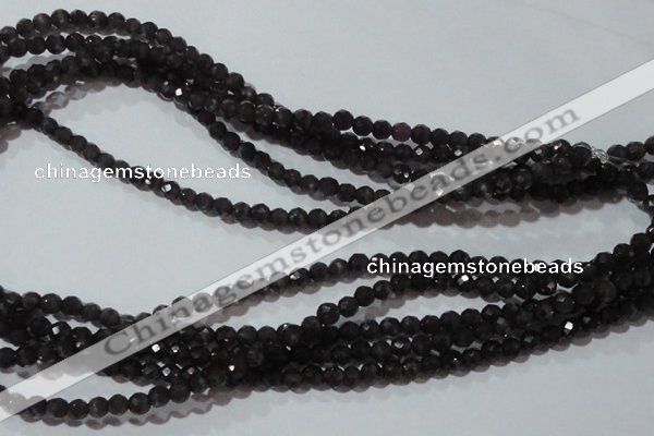 CCT330 15 inches 4mm faceted round cats eye beads wholesale