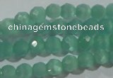 CCT345 15 inches 5mm faceted round cats eye beads wholesale