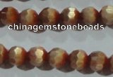 CCT359 15 inches 6mm faceted round cats eye beads wholesale