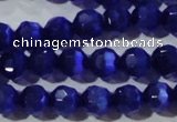 CCT364 15 inches 6mm faceted round cats eye beads wholesale