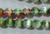 CCT365 15 inches 6mm faceted round cats eye beads wholesale