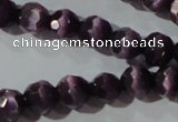 CCT367 15 inches 6mm faceted round cats eye beads wholesale