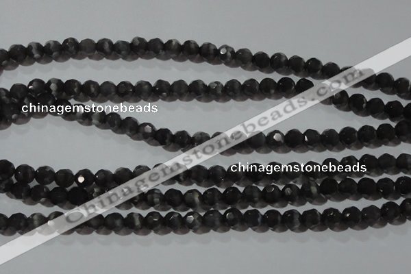 CCT369 15 inches 6mm faceted round cats eye beads wholesale