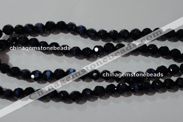 CCT384 15 inches 8mm faceted round cats eye beads wholesale