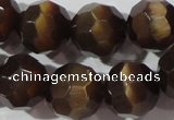 CCT395 15 inches 10mm faceted round cats eye beads wholesale