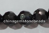 CCT398 15 inches 10mm faceted round cats eye beads wholesale