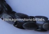 CCT40 14.5 inches 6*10mm drum-shaped black cats eye beads wholesale