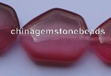 CCT42 15 inches 22*25mm freeform red cats eye beads wholesale