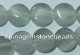 CCT481 15 inches 8mm flat round cats eye beads wholesale