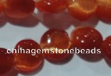 CCT487 15 inches 8mm flat round cats eye beads wholesale