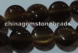 CCT489 15 inches 8mm flat round cats eye beads wholesale