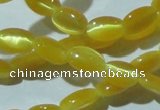 CCT606 15 inches 4*6mm oval cats eye beads wholesale