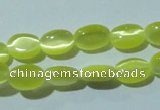 CCT607 15 inches 4*6mm oval cats eye beads wholesale