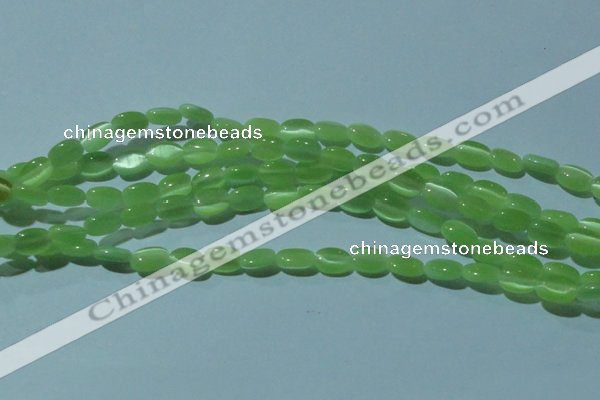 CCT609 15 inches 4*6mm oval cats eye beads wholesale