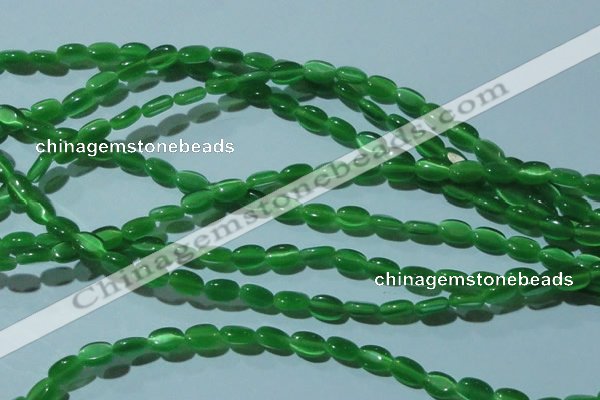 CCT610 15 inches 4*6mm oval cats eye beads wholesale