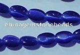 CCT614 15 inches 4*6mm oval cats eye beads wholesale