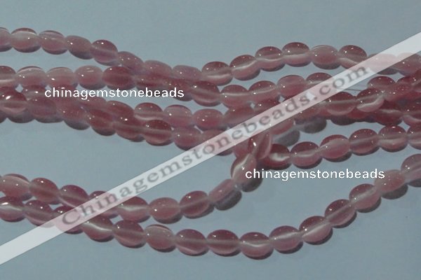 CCT633 15 inches 6*8mm oval cats eye beads wholesale