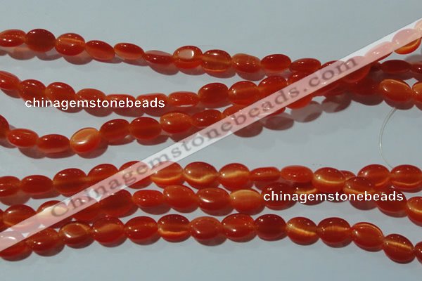 CCT635 15 inches 6*8mm oval cats eye beads wholesale