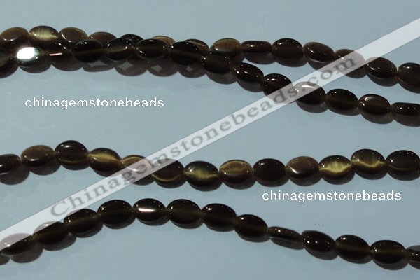 CCT638 15 inches 6*8mm oval cats eye beads wholesale