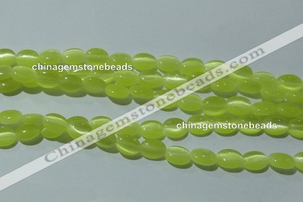 CCT644 15 inches 6*8mm oval cats eye beads wholesale