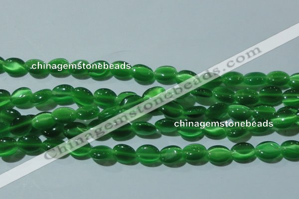 CCT650 15 inches 6*8mm oval cats eye beads wholesale