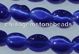 CCT651 15 inches 6*8mm oval cats eye beads wholesale