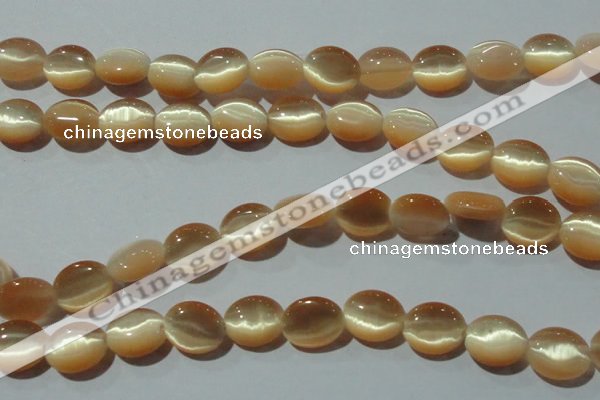 CCT667 15 inches 8*10mm oval cats eye beads wholesale