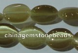 CCT671 15 inches 8*10mm oval cats eye beads wholesale