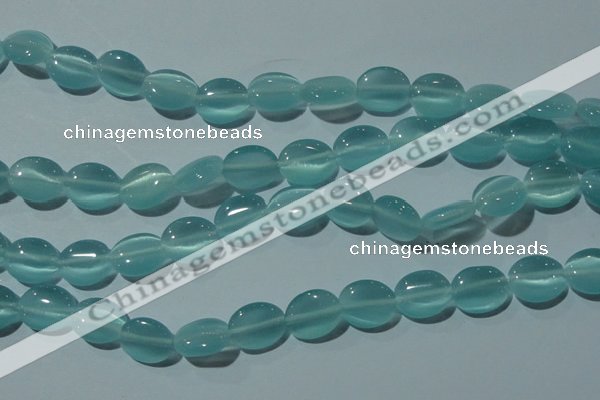 CCT676 15 inches 8*10mm oval cats eye beads wholesale