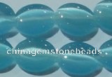 CCT677 15 inches 8*10mm oval cats eye beads wholesale