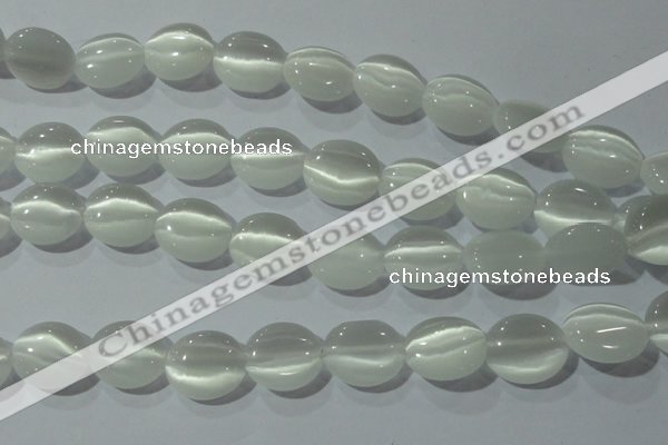 CCT690 15 inches 10*12mm oval cats eye beads wholesale