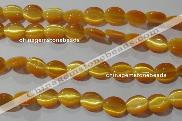 CCT697 15 inches 10*12mm oval cats eye beads wholesale