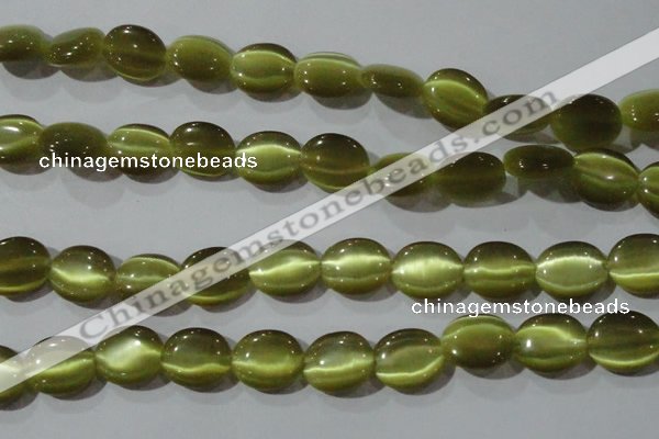 CCT699 15 inches 10*12mm oval cats eye beads wholesale