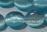 CCT701 15 inches 10*12mm oval cats eye beads wholesale