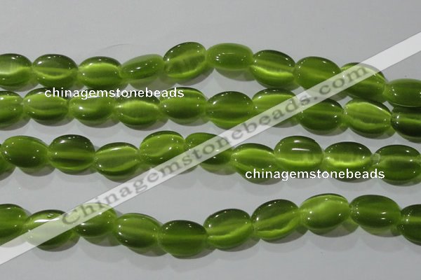 CCT703 15 inches 10*12mm oval cats eye beads wholesale