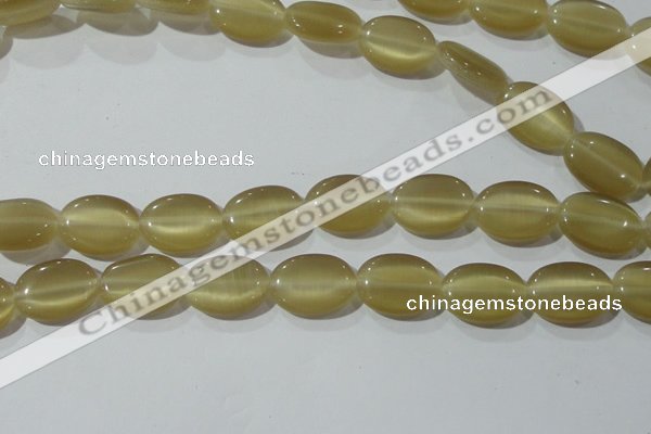 CCT723 15 inches 10*14mm oval cats eye beads wholesale