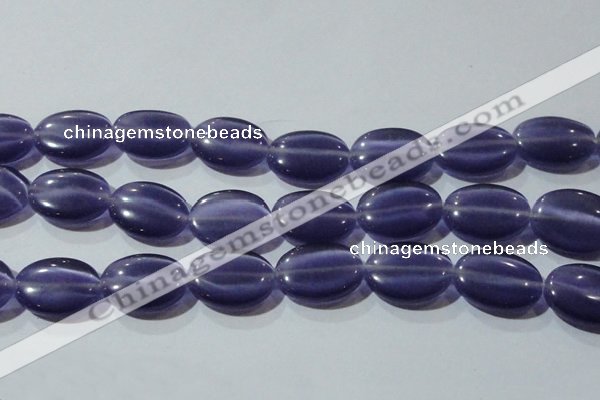 CCT731 15 inches 10*14mm oval cats eye beads wholesale