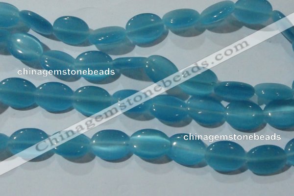 CCT752 15 inches 11*15mm oval cats eye beads wholesale