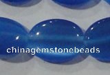 CCT753 15 inches 11*15mm oval cats eye beads wholesale