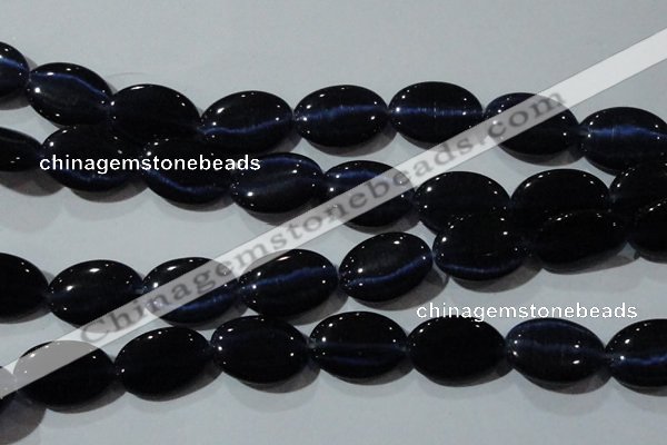 CCT754 15 inches 11*15mm oval cats eye beads wholesale