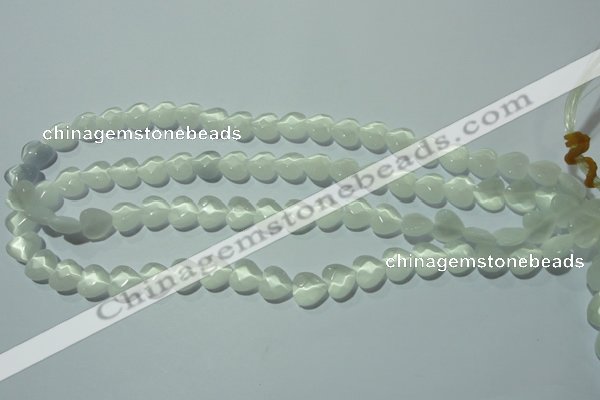 CCT960 15 inches 10*10mm faceted heart cats eye beads wholesale