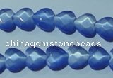 CCT964 15 inches 10*10mm faceted heart cats eye beads wholesale