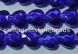 CCT974 15 inches 12*12mm faceted heart cats eye beads wholesale