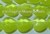 CCT985 15 inches 16*16mm faceted heart cats eye beads wholesale