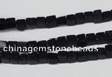 CCU07 15.5 inches 4*4mm cube blue goldstone beads wholesale